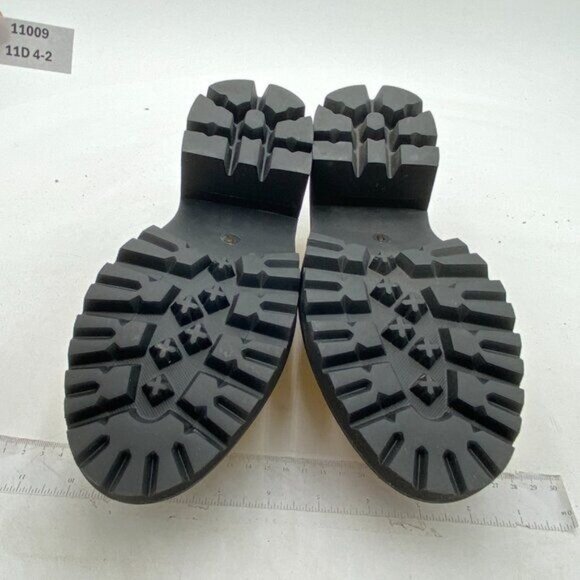 Womens Platform Loafers Lug Sole Chunky Heel Non Slip Faux Leather Casual - Picture 6 of 7